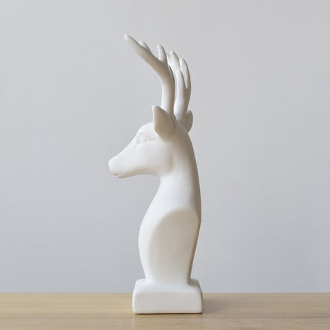 Christmas Deer Head Home Interior Figurine - Belly Pots