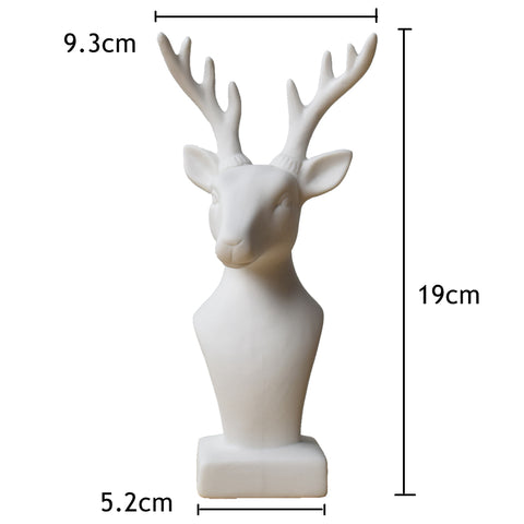 Christmas Deer Head Home Interior Figurine - Belly Pots