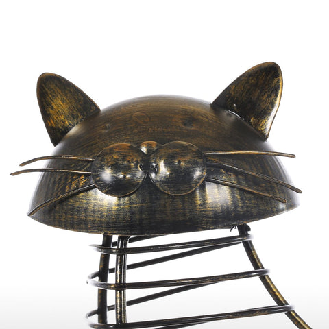 Metal Cat Wine Cork Holder - Belly Pots