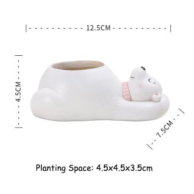 Animal Resin Succulent Plant Pot - 1PC - Belly Pots