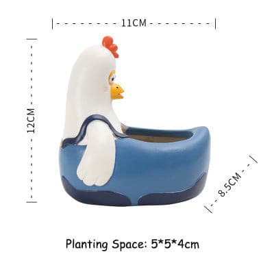 Animal Resin Succulent Plant Pot - 1PC - Belly Pots
