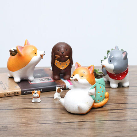 Dachschund Puppy Planter for Succulents - 1pc - Belly Pots
