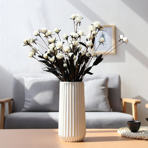 Modern Paper Folding Design Vase - 1pc - Belly Pots