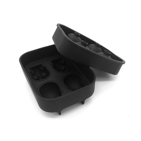 Creative 4 Hole Skull Mold Silicone Ice Tray - Belly Pots