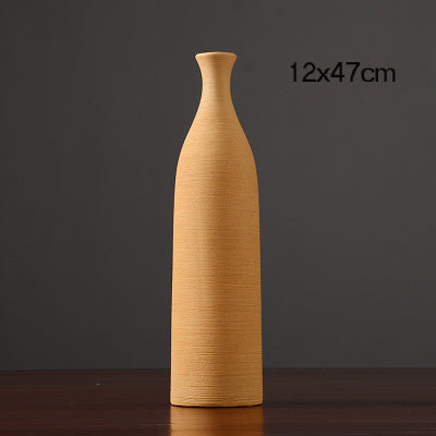 European Colored Ceramic Vase - 1pc - Belly Pots