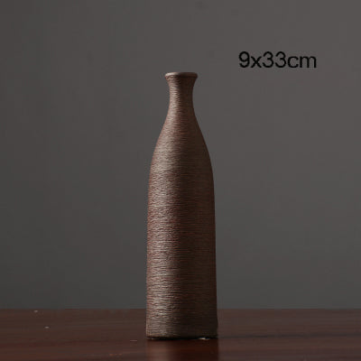 European Colored Ceramic Vase - 1pc - Belly Pots