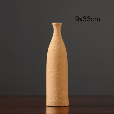 European Colored Ceramic Vase - 1pc - Belly Pots