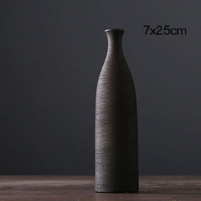 European Colored Ceramic Vase - 1pc - Belly Pots