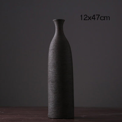 European Colored Ceramic Vase - 1pc - Belly Pots
