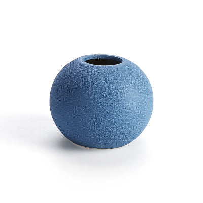 European Small Grind Glaze Vase - 1pc - Belly Pots