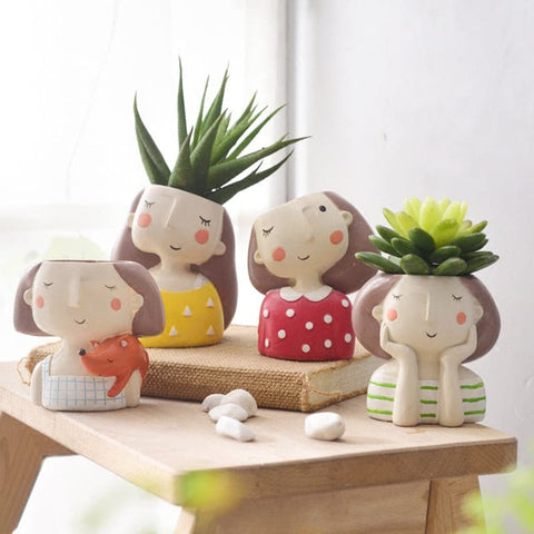Flower Girls Planter Set - 4pcs - Belly Pots