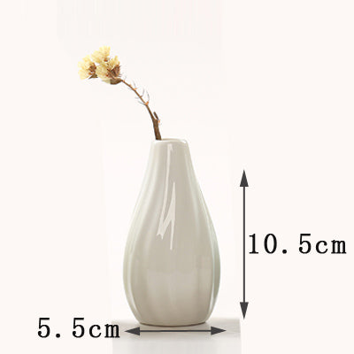 Creative Mini Ceramic Vase - 1pc - Belly Pots