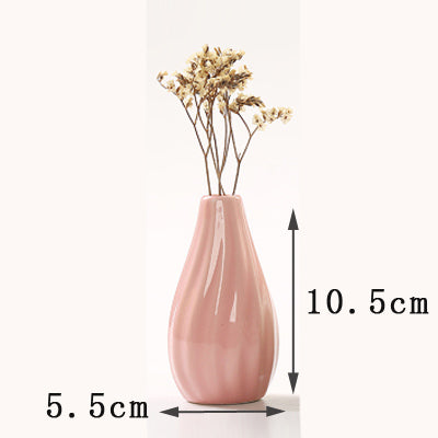 Creative Mini Ceramic Vase - 1pc - Belly Pots