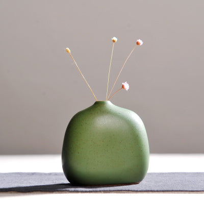 Creative Green Ceramic vase - Belly Pots