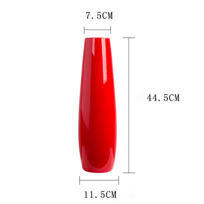 Red Heart Ceramic Vase - Belly Pots