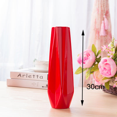 Red Heart Ceramic Vase - Belly Pots