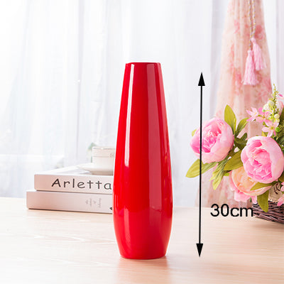 Red Heart Ceramic Vase - Belly Pots