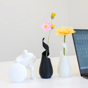 Elegant Nordic Wooden PLA Vase for Home Décor