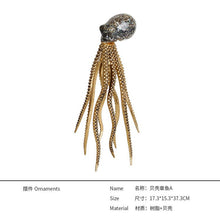 Light Luxury Golden Poulpe Sculpture Modern Home Decoration Creative Octopus Sculpture