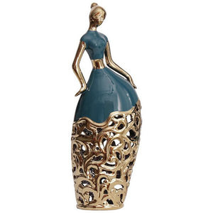 Wholesale Modern Luxury Home Decor Accessories Ceramic Girl Dancer Furnishing Articles Ceramic Home Decorations