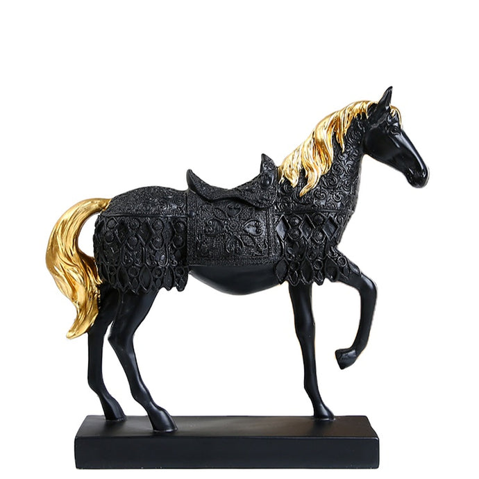 Luxury Items Indoor Decoration Horse Figurine Statue Wild Resin Animal Figurine