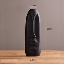 Abstract Human Head Art Face Nordic Decor Vases Modern Living Room Flower Arrangement Ceramic Human Face Vase
