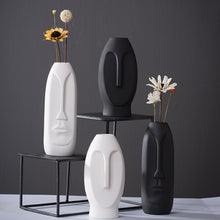 Abstract Human Head Art Face Nordic Decor Vases Modern Living Room Flower Arrangement Ceramic Human Face Vase
