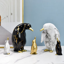 Nordic Style Light Luxury Living Room Model Room TV Cabinet Creative Home Penguin Craft Decoration