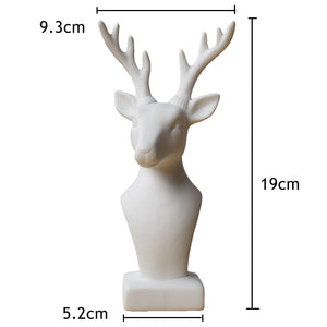 Christmas Deer Head Home Interior Figurine - Belly Pots