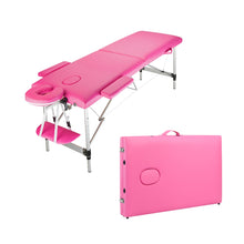 Portable Massage Table 60"L, 2 Section Facial SPA Professional Massage Bed, Flex-Rest Face Cradle & Side Armrests(US Only)