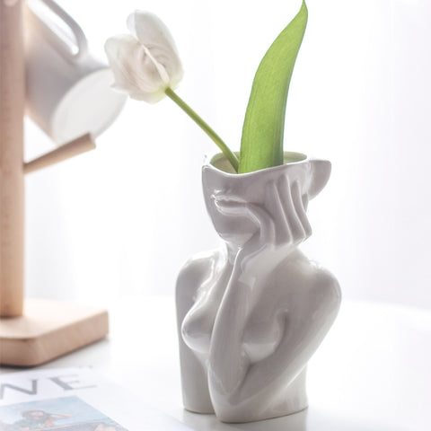 Modern Body Ceramic Flower Vase