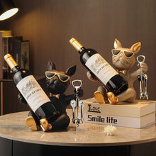 Creative Light Luxury High-End Living Room Bulldog Red Wine Glass Rack Wine Cabinet Decoration