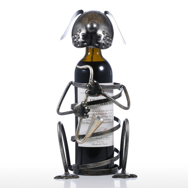 Puppy Wine Rack with Music Band - Belly Pots