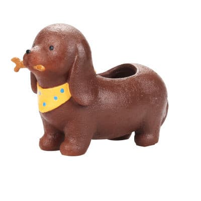 Dachschund Puppy Planter for Succulents - 1pc - Belly Pots