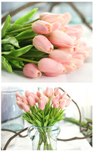 Tulips Artificial Flowers for Home & Wedding decoration - Belly Pots