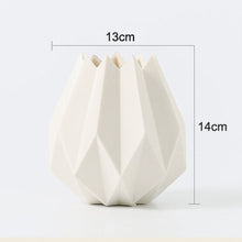 Modern Mini Striated Ceramic Vase - Belly Pots