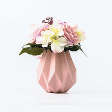 Modern Mini Striated Ceramic Vase - Belly Pots