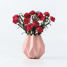 Modern Mini Striated Ceramic Vase - Belly Pots
