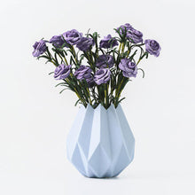 Modern Mini Striated Ceramic Vase - Belly Pots