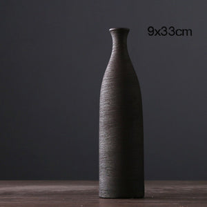 European Colored Ceramic Vase - 1pc - Belly Pots