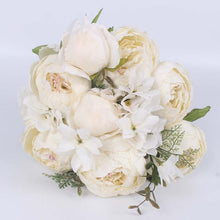 Artificial Peony Silk Flowers Bouquet - Belly Pots