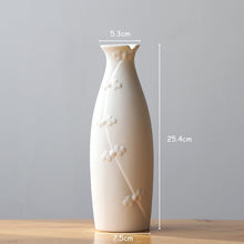 White Matte Ceramic Flower Vase - Belly Pots