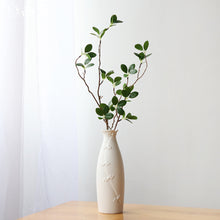White Matte Ceramic Flower Vase - Belly Pots