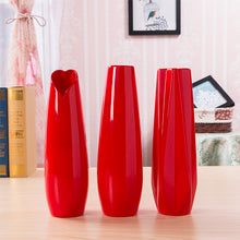 Red Heart Ceramic Vase - Belly Pots