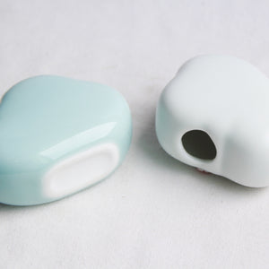 Creative White Clouds Ceramic Vase - Belly Pots